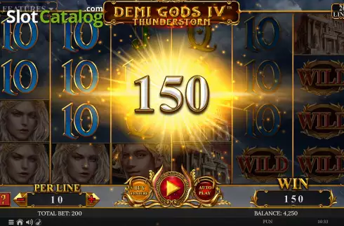 Скрин4. Demi Gods IV Thunderstorm слот