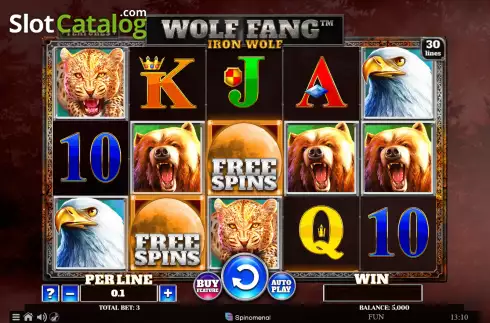 Скрин2. Wolf Fang Iron Wolf слот