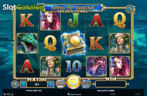 Скрин2. Book of Sirens - Golden Pearl слот