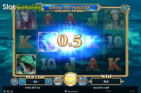 Скрин3. Book of Sirens - Golden Pearl слот