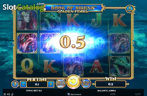 Скрин4. Book of Sirens - Golden Pearl слот
