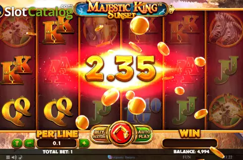Скрин3. Majestic King - Sunset слот