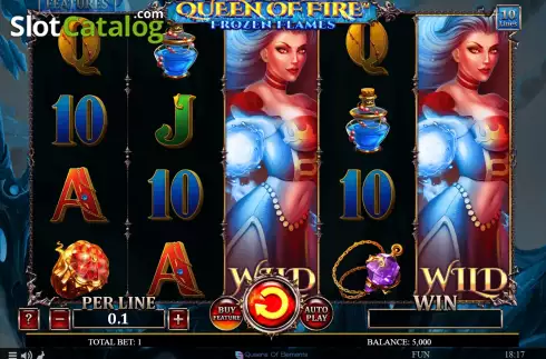 Скрин2. Queen Of Fire - Frozen Flames слот