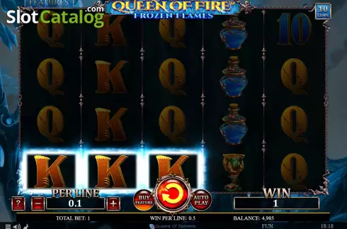 Скрин3. Queen Of Fire - Frozen Flames слот