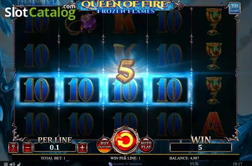 Скрин4. Queen Of Fire - Frozen Flames слот