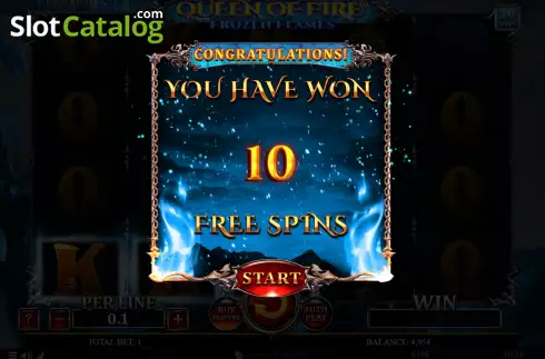 Скрин6. Queen Of Fire - Frozen Flames слот