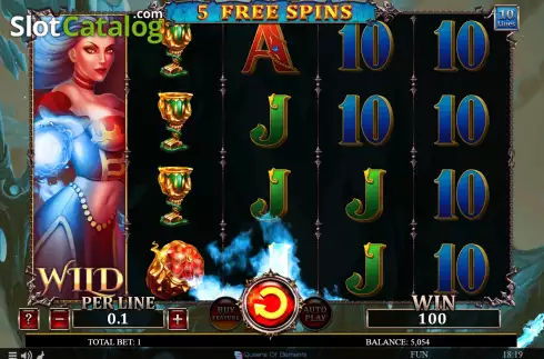 Скрин7. Queen Of Fire - Frozen Flames слот