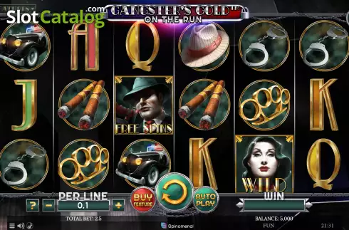 Скрин2. Gangster's Gold - On The Run слот