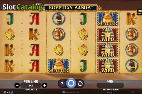 Скрин2. Egyptian Sands слот