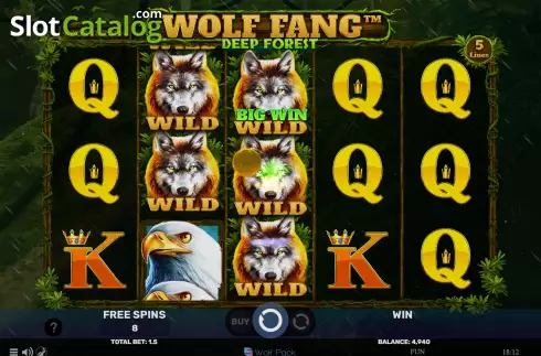 Скрин6. Wolf Fang - Deep Forest слот