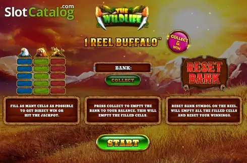 Скрин2. 1 Reel Buffalo слот
