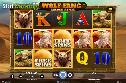Скрин2. Wolf Fang Golden Sands слот