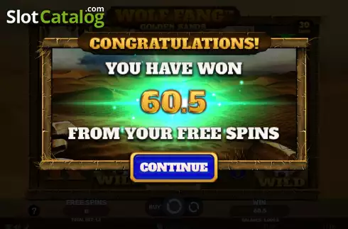 Скрин8. Wolf Fang Golden Sands слот