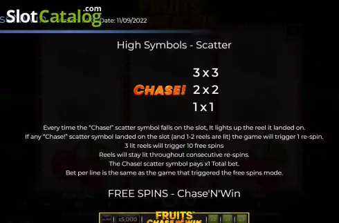 Скрин9. Fruits Chase’N’Win слот