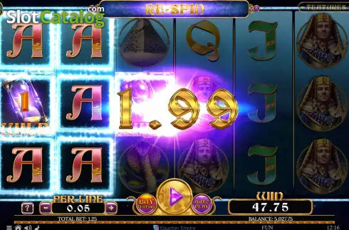 Скрин3. Egyptian Rebirth II Frozen Flames слот