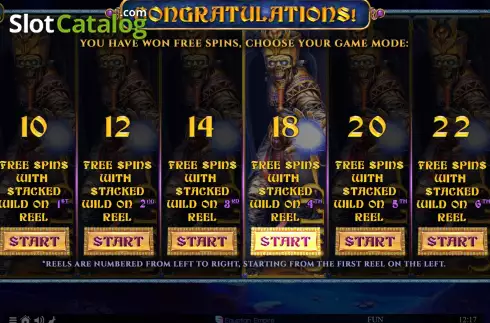 Скрин5. Egyptian Rebirth II Frozen Flames слот