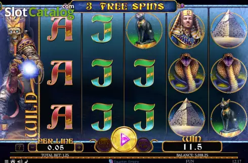 Скрин7. Egyptian Rebirth II Frozen Flames слот
