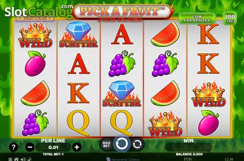 Скрин3. Pick A Fruit Fire Blaze слот