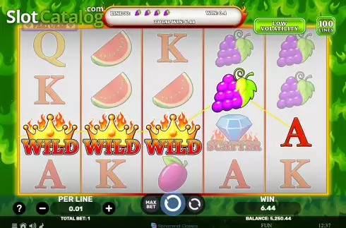 Скрин4. Pick A Fruit Fire Blaze слот