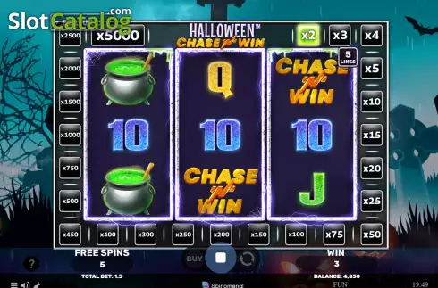 Скрин7. Halloween Chase’N’Win слот