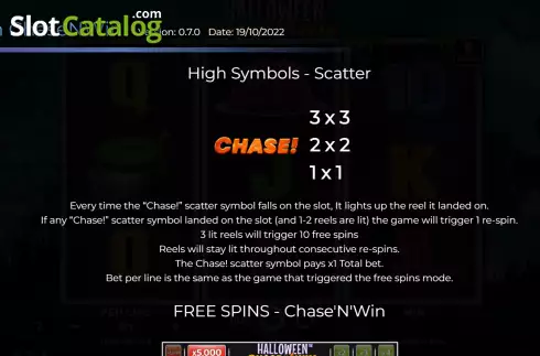 Скрин9. Halloween Chase’N’Win слот