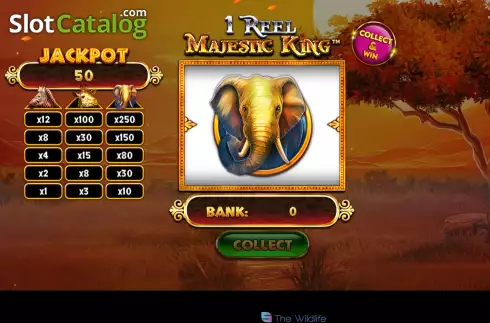 Скрин2. 1 Reel Majestic King слот
