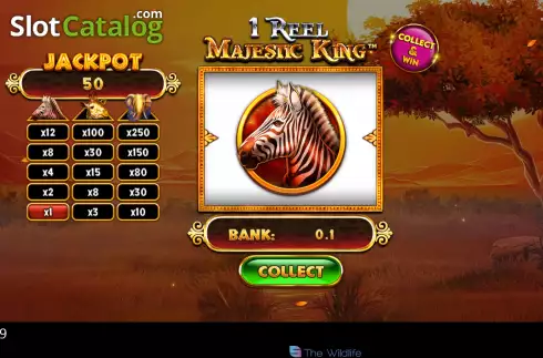 Скрин3. 1 Reel Majestic King слот