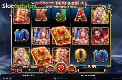 Скрин2. Book Of Demi Gods IV - Thunderstorm слот