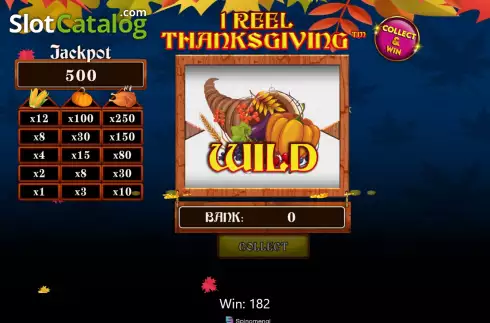 Скрин5. 1 Reel Thanksgiving слот