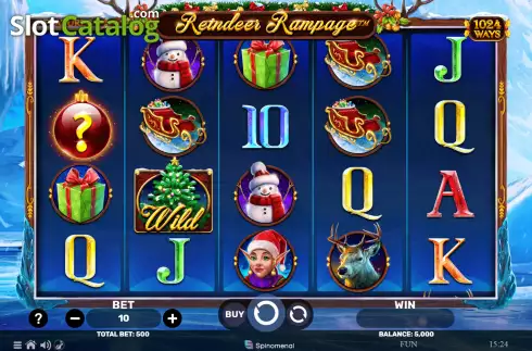 Скрин2. Reindeer Rampage слот