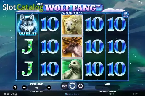 Скрин2. Wolf Fang Snowfall слот