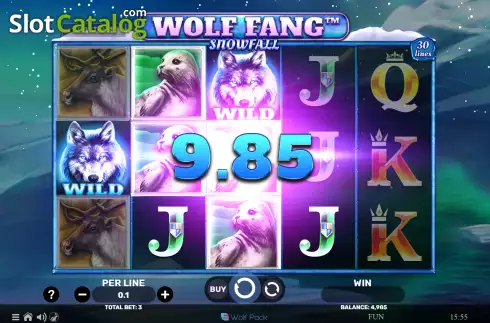 Скрин3. Wolf Fang Snowfall слот