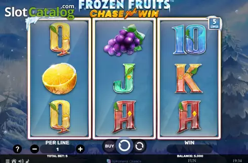 Скрин2. Frozen Fruits Chase N Win слот