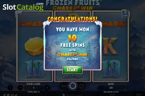 Скрин5. Frozen Fruits Chase N Win слот