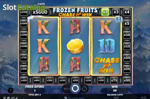 Скрин6. Frozen Fruits Chase N Win слот