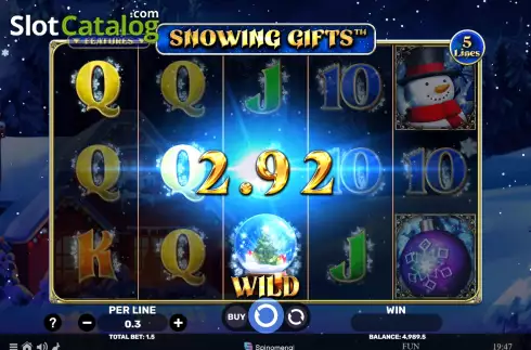 Скрин3. Snowing Gifts слот