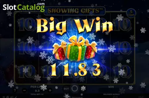 Скрин4. Snowing Gifts слот