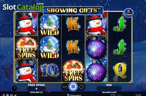Скрин6. Snowing Gifts слот