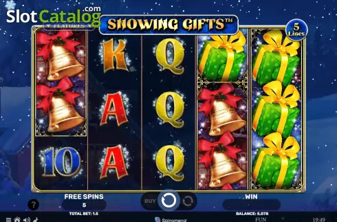 Скрин7. Snowing Gifts слот