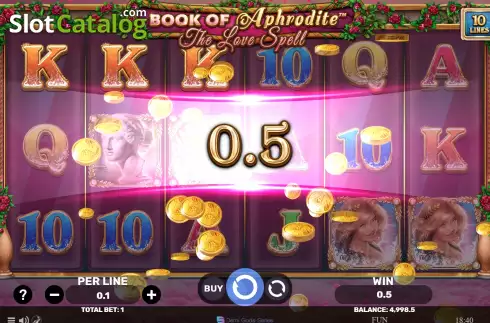 Скрин3. Book Of Aphrodite - The Love Spell слот