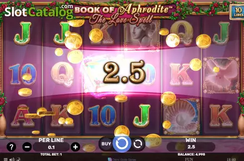 Скрин4. Book Of Aphrodite - The Love Spell слот