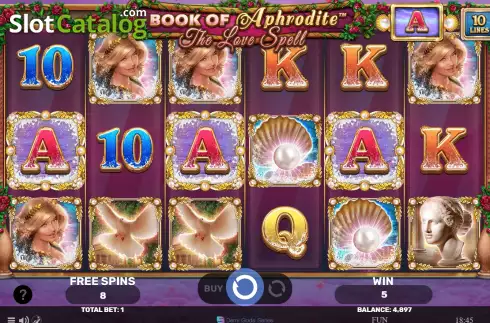 Скрин6. Book Of Aphrodite - The Love Spell слот