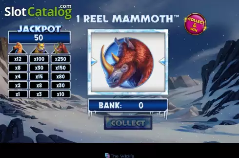 Скрин2. 1 Reel Mammoth слот