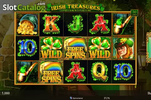 Скрин2. Irish Treasures - Leprechauns Fortune слот