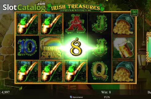 Скрин4. Irish Treasures - Leprechauns Fortune слот