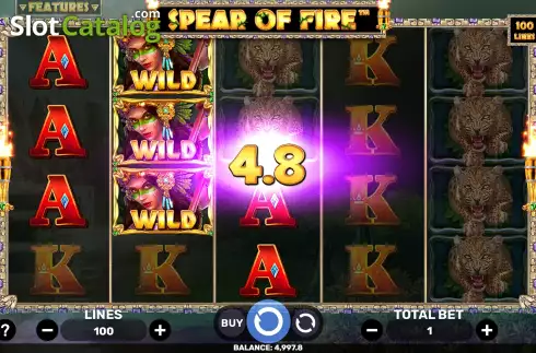 Скрин3. Spear Of Fire слот