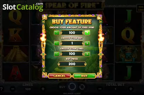 Скрин7. Spear Of Fire слот