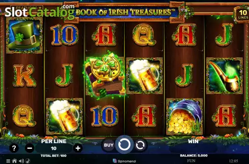 Скрин2. Book of Irish Treasures слот