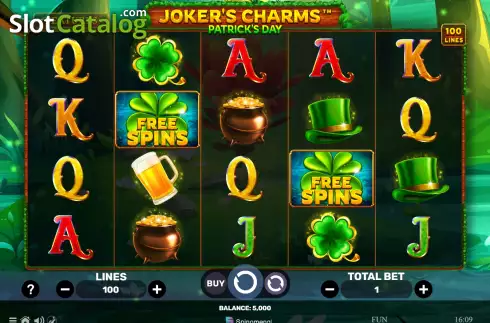 Скрин2. Joker's Charms Patrick's Day слот