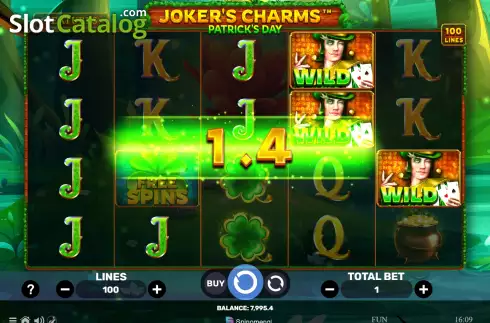 Скрин3. Joker's Charms Patrick's Day слот